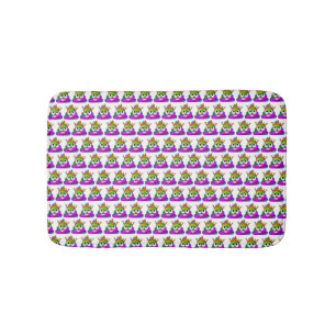Tapete De Banheiro Princesa Coroa Arco-íris Emoji Tombadilho