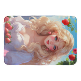 Tapete De Banheiro Princesa de morango