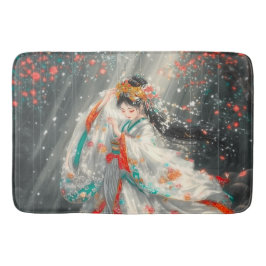 Tapete De Banheiro Princesa Étera em um Jardim da Fantasia