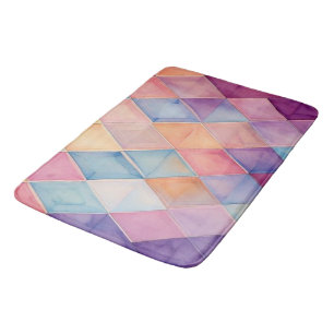 Tapete De Banheiro Prisma Etéreo: Diamante Harlequim em Aquarela Past