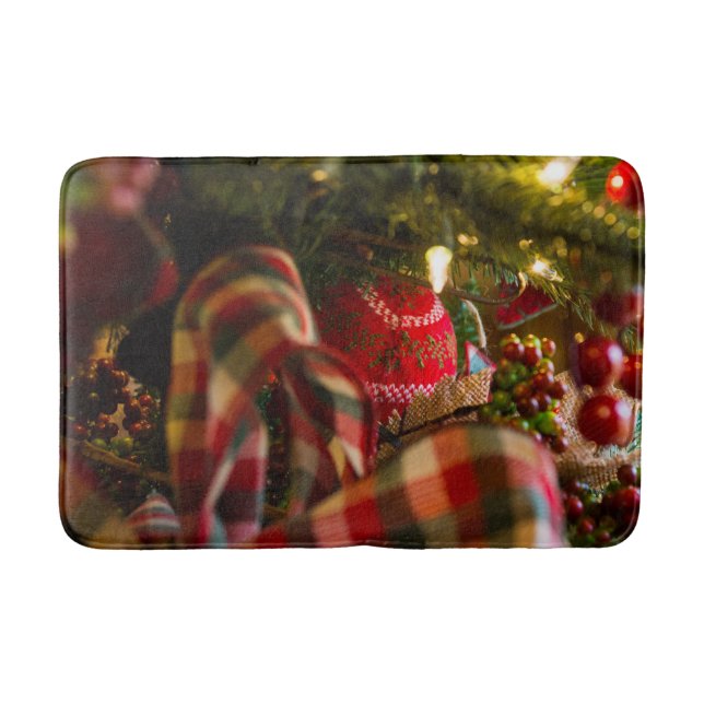 Tapete De Banheiro Profundidade De Uma Árvore De Natal (Frente)