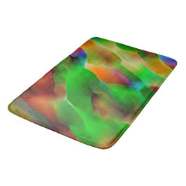 Tapete De Banheiro Profundidade e alivios coloridos, predominante o v