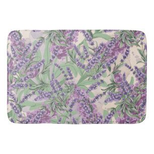 Tapete De Banheiro Profusão de Lavanda Poeira de Lavanda Quente Rústi