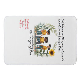 Tapete De Banheiro Promovendo Crianças com Necessidades Especiais Bat