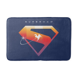 Tapete De Banheiro Protetor solar do Super-Homem