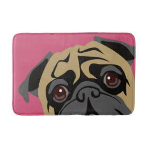 Tapete De Banheiro Pug peluches
