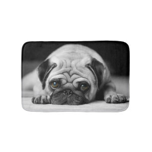 Tapete De Banheiro Pug triste
