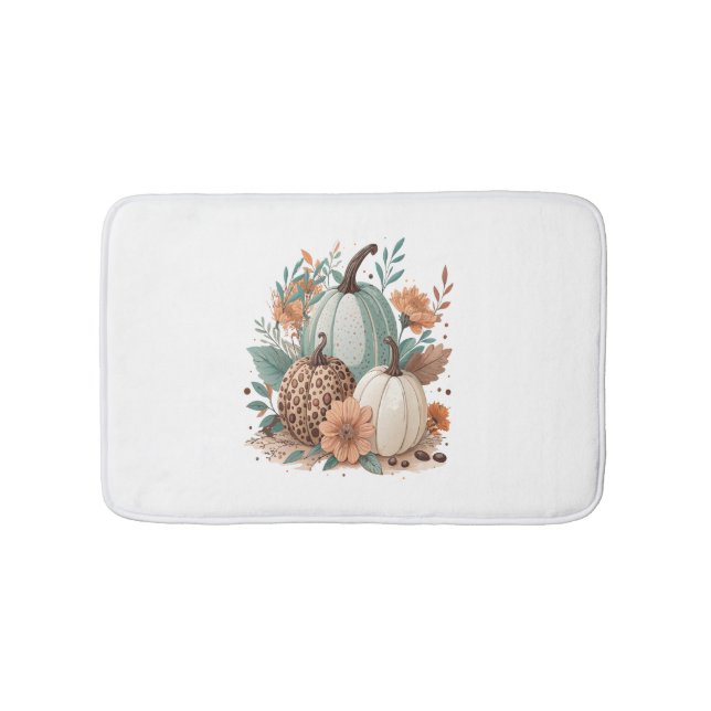 Tapete De Banheiro Pumpkin Boho Floral (frente)
