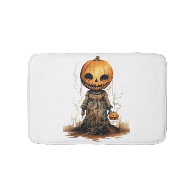 Tapete De Banheiro Pumpkin Doll Halloween Sticker (frente)