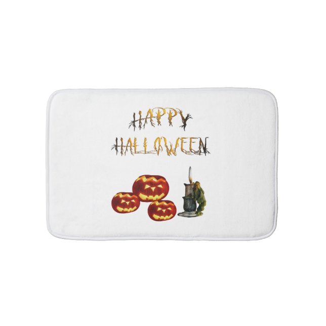 Tapete De Banheiro Pumpkin Halloween (frente)