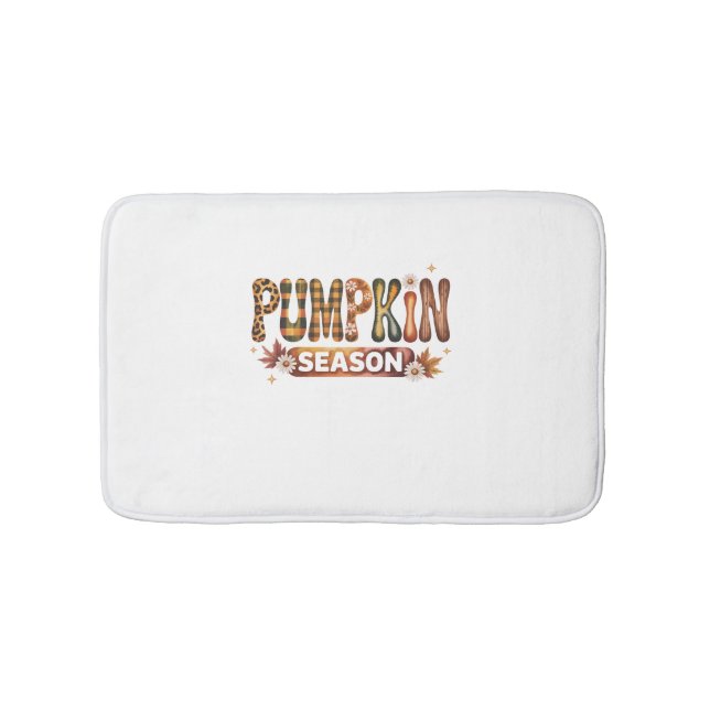 Tapete De Banheiro Pumpkin Season Fall Boho (frente)
