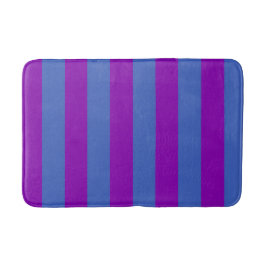 Tapete De Banheiro Purple and Blue Stripes