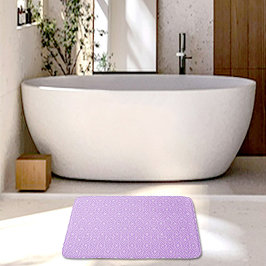Tapete De Banheiro Purple Diamonds Pattern Bath Mat