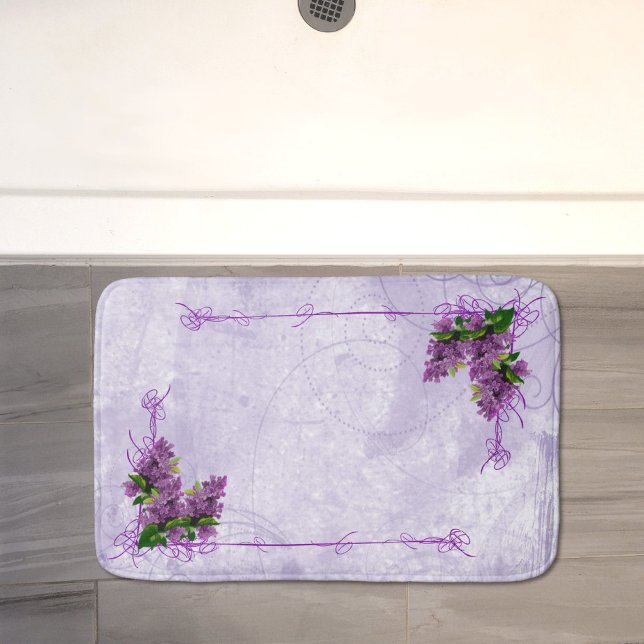 Tapete De Banheiro Purple Lilacs Bath Mat (Criador carregado)