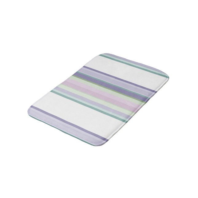Tapete De Banheiro Purple, Neptune, sea green, and Lavender stripes (Angulado)