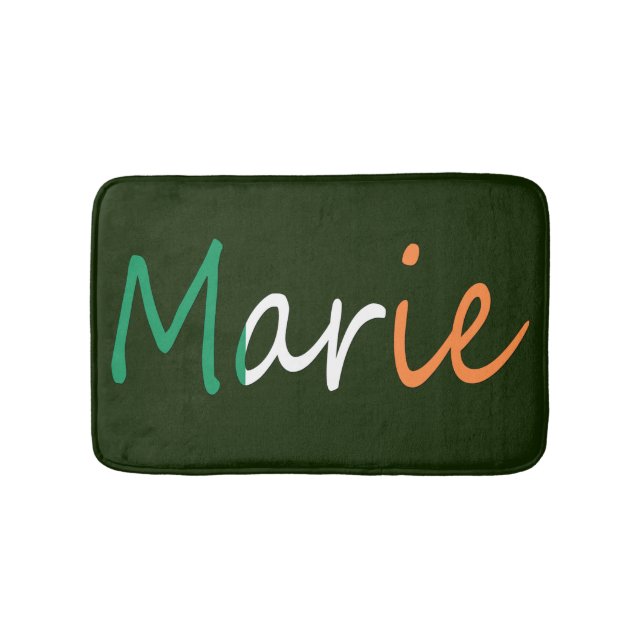 Tapete De Banheiro Qualquer Nome Sobreposto na Irish Flag bmcnt (frente)