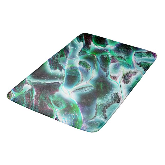 Tapete De Banheiro Quedas de água digitais e florestas tropicais escu (Angulado)