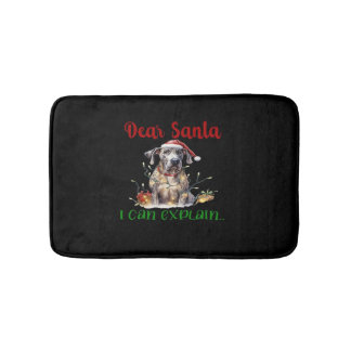 Tapete De Banheiro Querido Papai Noel Posso Explicar Great Dane T-Shi