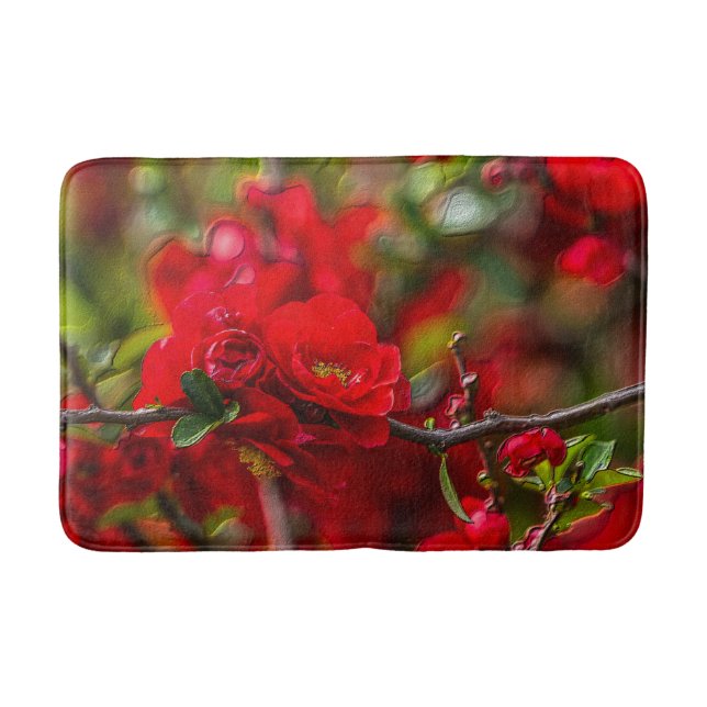 Tapete De Banheiro Quince Branch Painterly (Frente)