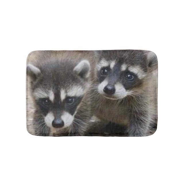 Tapete De Banheiro Raccoon Twins Bath Mat (frente)