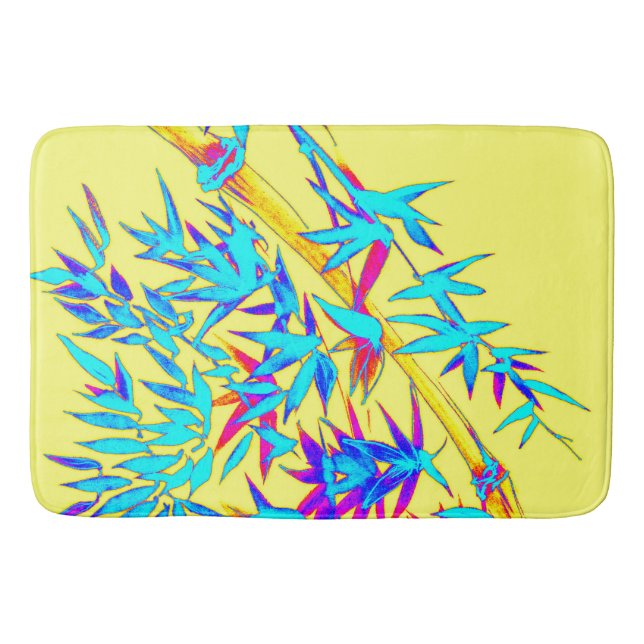 Tapete De Banheiro Rainbow Bamboo (Frente)