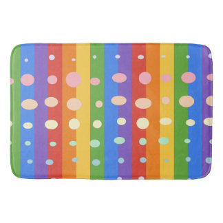 TAPETE DE BANHEIRO RAINBOW DOT STRIPES