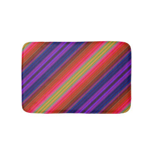 Tapete De Banheiro Rainbow Stripes Bath Mats