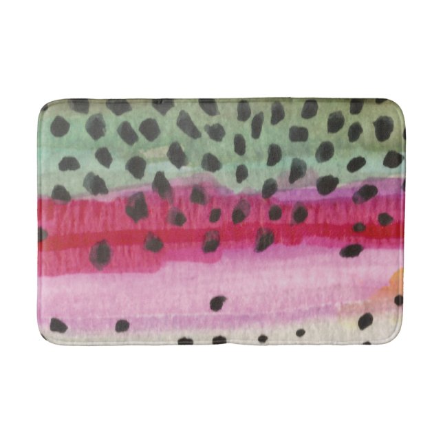 Tapete De Banheiro Rainbow Trout Pescador (Frente)