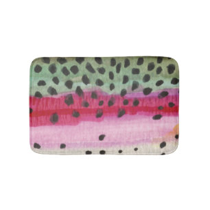 Tapete De Banheiro Rainbow Trout Pescador