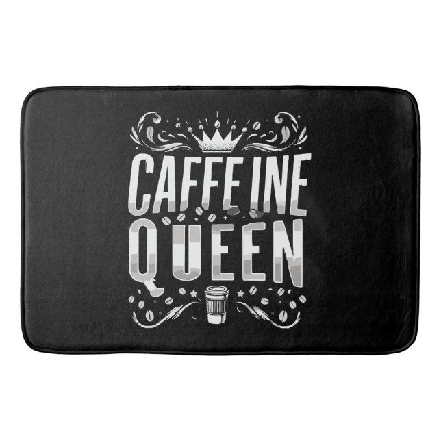Tapete De Banheiro rainha da cafeína (Frente)