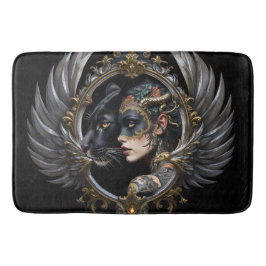 Tapete De Banheiro Rainha da Sombra – Emblema do Espírito da Pantera.