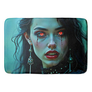 Tapete De Banheiro Rainha Vampira: Arte de Sedução Sombria