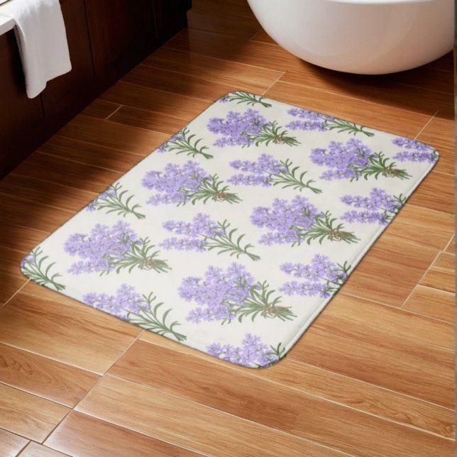 Tapete De Banheiro Ramos de Lavanda de Provence (Criador carregado)