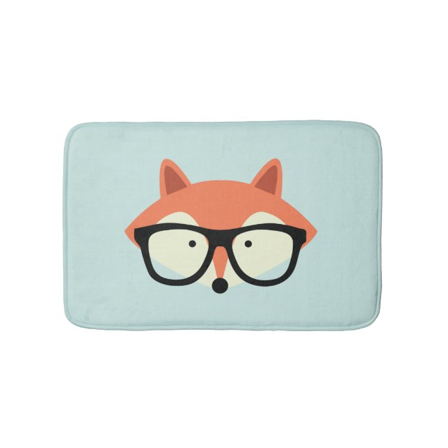 Tapete De Banheiro Raposa Vermelha hipster (frente)