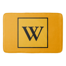 Tapete De Banheiro Real Dourado Monograma Geométrico