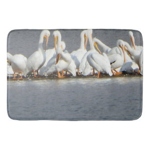 Tapete De Banheiro Rebanho esteira de banho dos pelicanos da grande