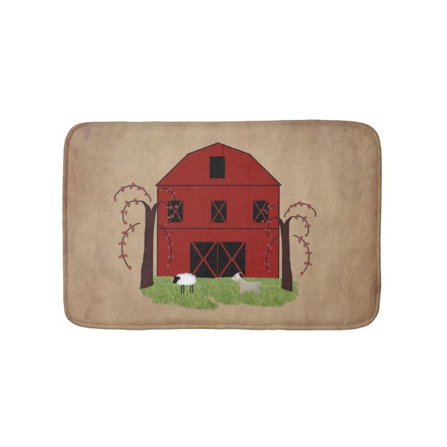 Tapete De Banheiro Red Barn Bath Mat (frente)