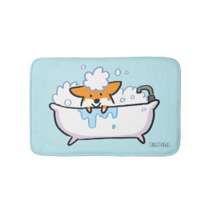 Tapete De Banheiro Red Corgi Bath Mat