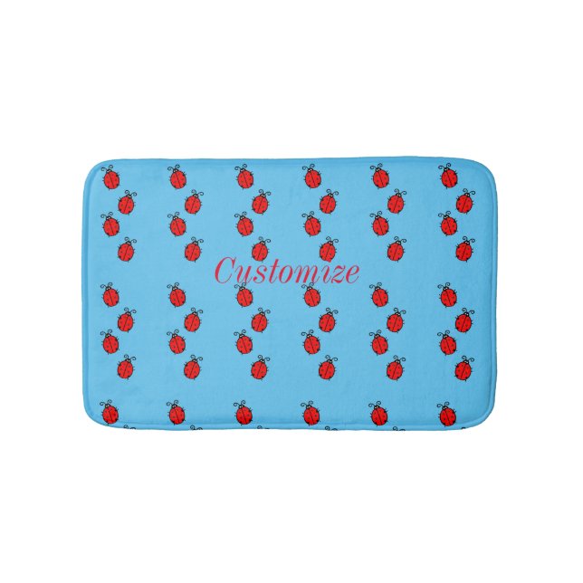 Tapete De Banheiro Red Ladybugs Rastreando Thunder_Cove (frente)