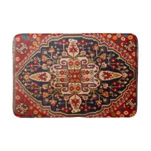 Tapete De Banheiro Red Orange Antique Vintage Oriental Rug Persa