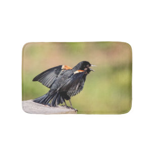 Tapete De Banheiro Red Winged Blackbird Singing
