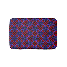 Tapete De Banheiro Red With Blue Stars