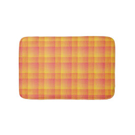Tapete De Banheiro Red Yellow Checker Abstract Pattern