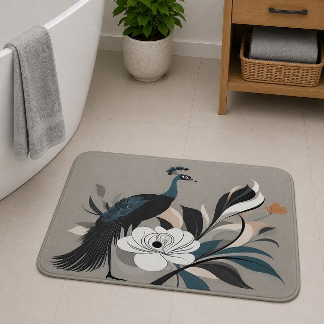 Tapete De Banheiro Redemoinho Esmeralda (Emerald Whirlwind Bath Mat
)