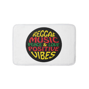 Tapete De Banheiro Reggae design com declarações e citações positivas