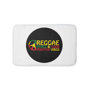 Tapete De Banheiro Reggae Music com citações positivas