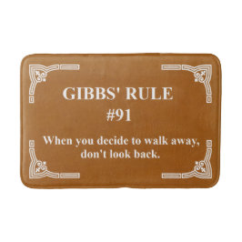 Tapete De Banheiro regra 91 de Gibbs