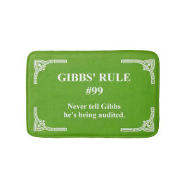 Tapete De Banheiro regra 99 de Gibbs
