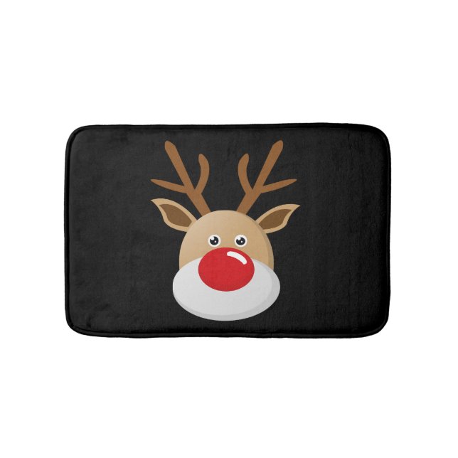 Tapete De Banheiro Reindeer Christmas Deer Rudolf (frente)