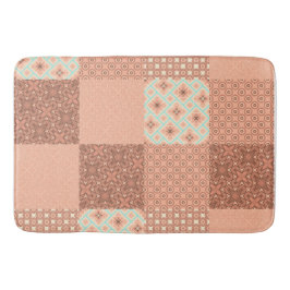 Tapete De Banheiro Remendo Rosa Retro